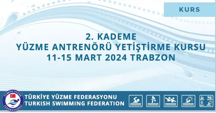 2. Kademe Yüzme Antrenörü Yetiştirme Kursu